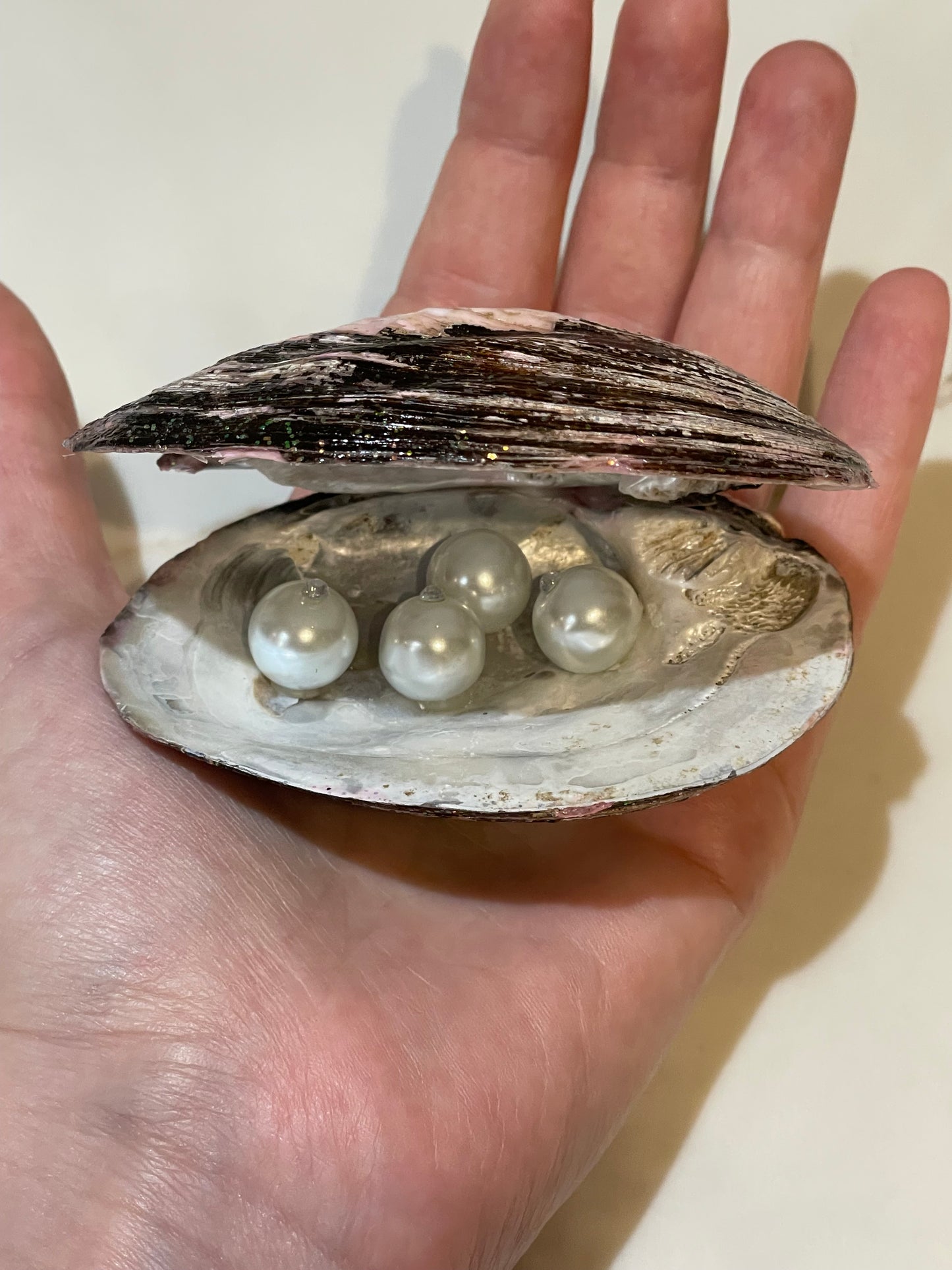River shell with pearls inside ✨