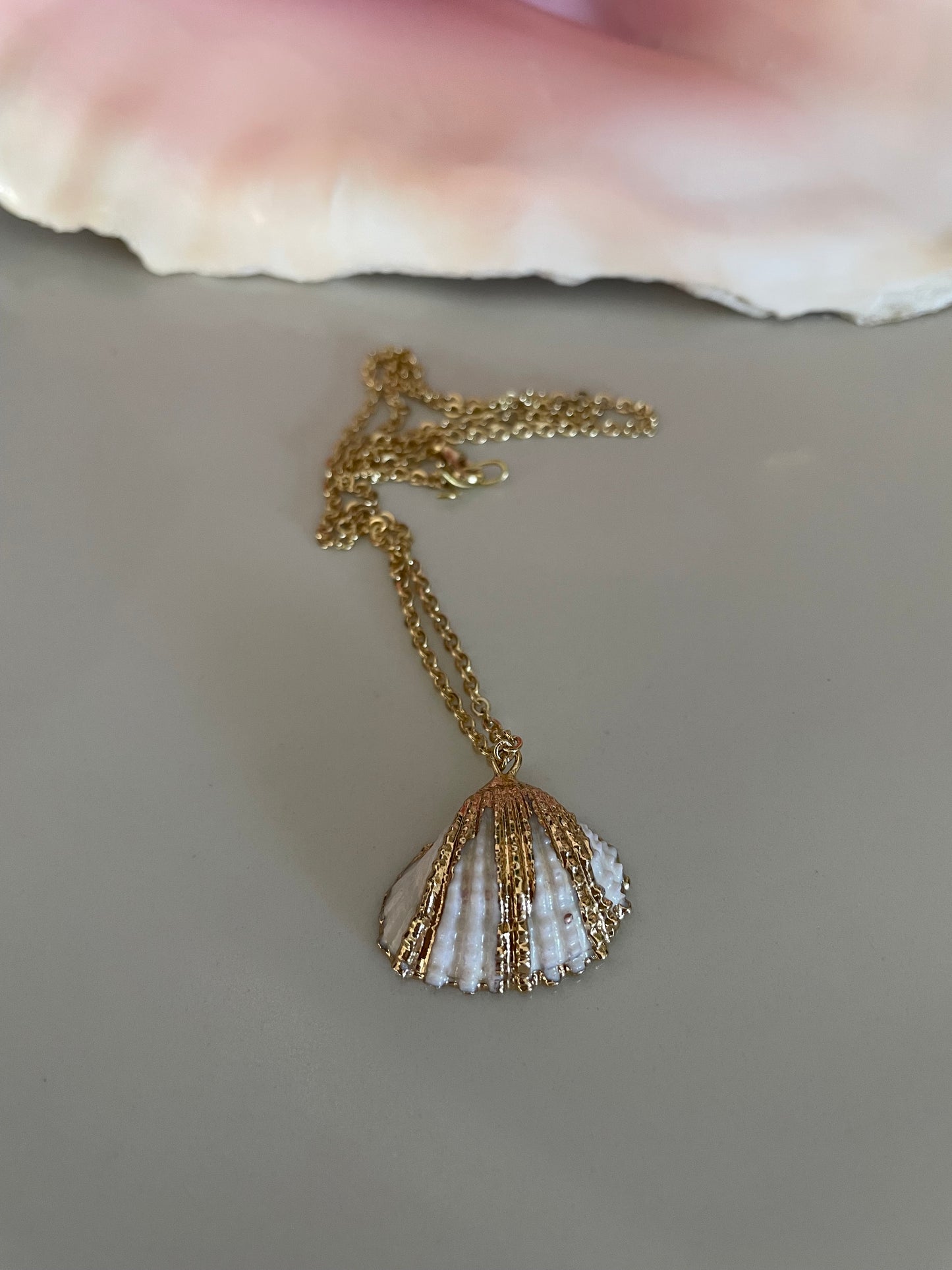 Gold shell necklace ✨