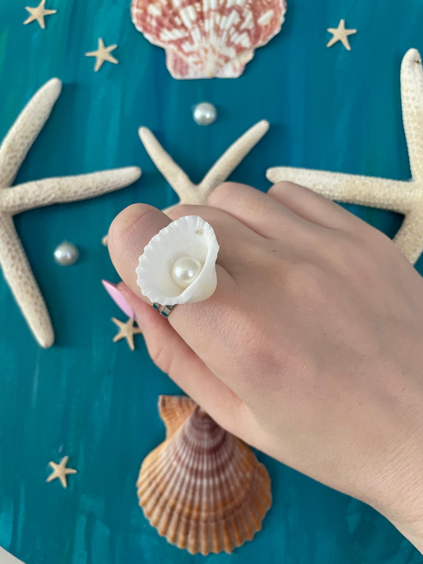 Shell and pearl ring #2 💍✨