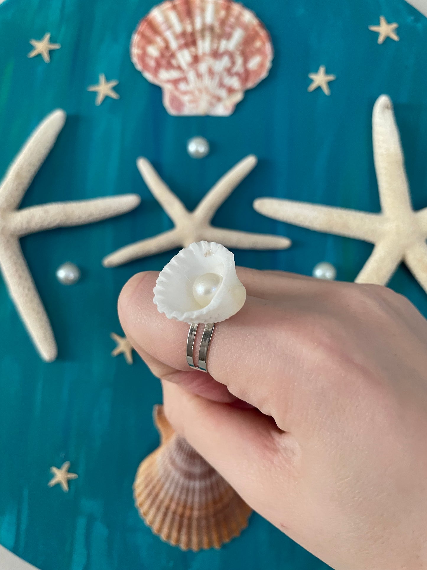 Shell and pearl ring #2 💍✨