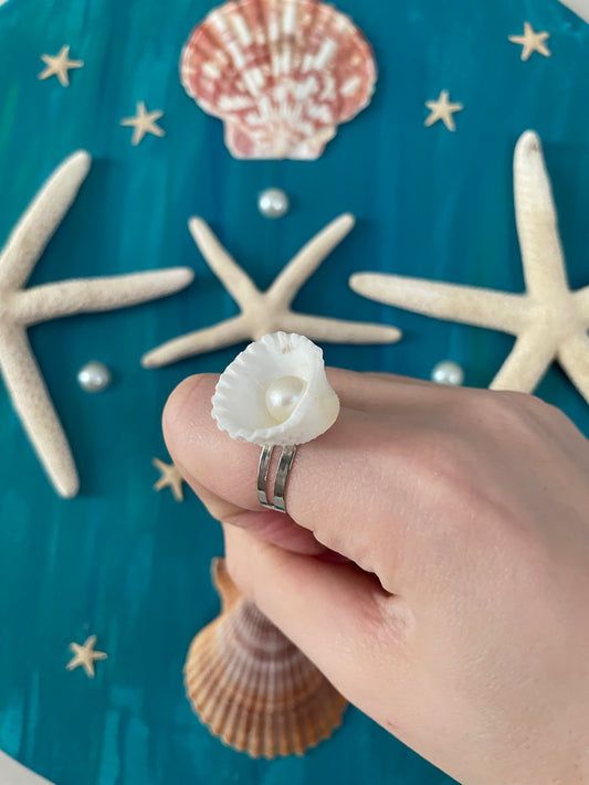 Shell and pearl ring #2 💍✨