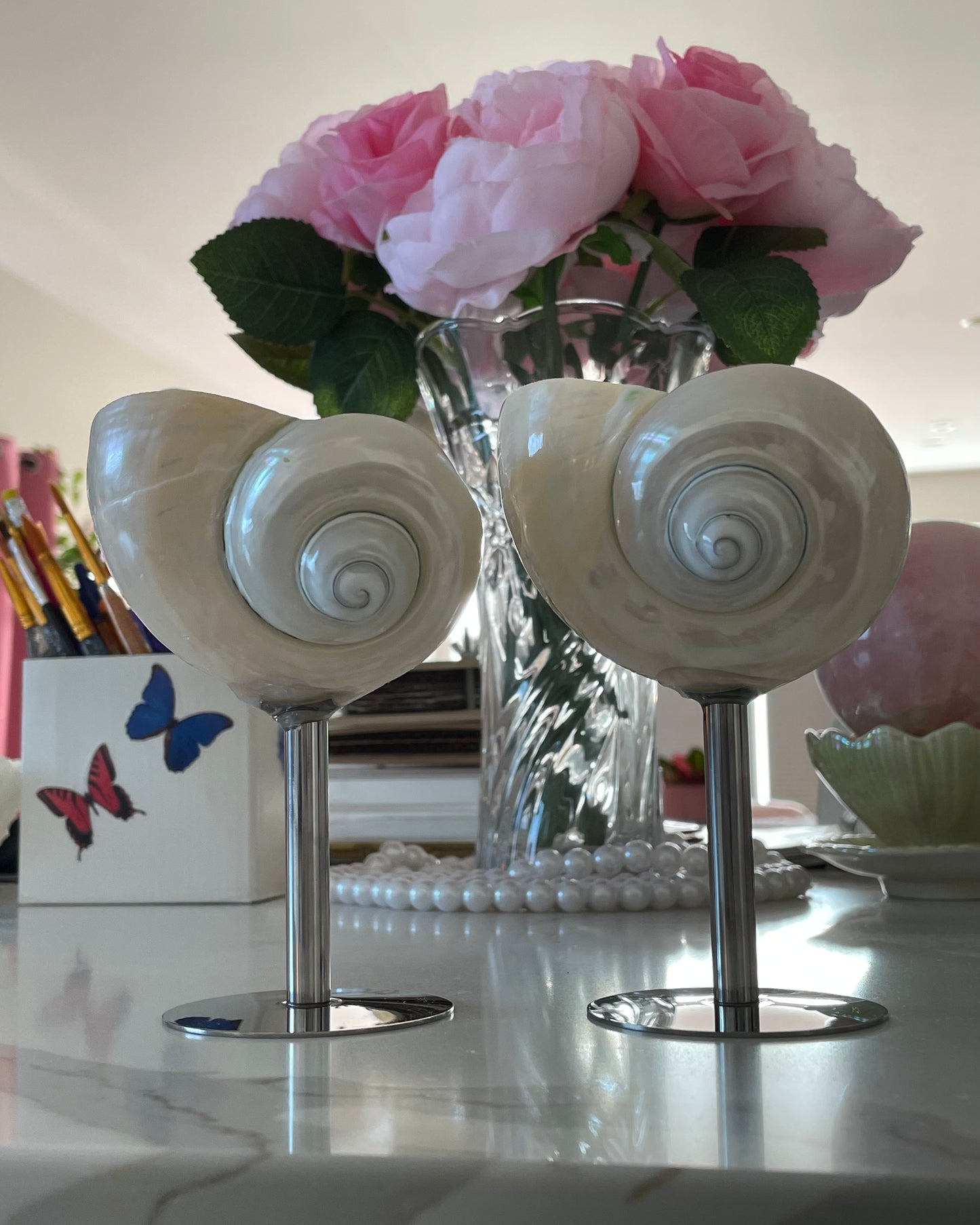 Shell wine glasses 🐚🧜🏻‍♀️🍷✨